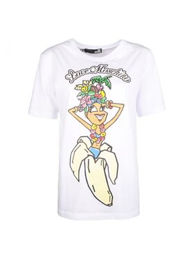 LOVE MOSCHINO LOVE MOSCHINO T-Shirt W 4 F15 58 M 3897 Biały Regular Fit