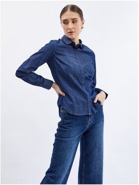 Orsay Orsay Koszula jeansowa 660086550000__36 Niebieski Regular Fit