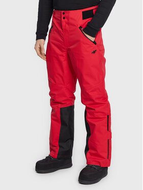 4F 4F Pantalon de ski H4Z22-SPMN006 Rouge Regular Fit