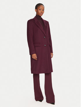 BOSS BOSS Płaszcz wełniany Classin 50548371 Fioletowy Regular Fit