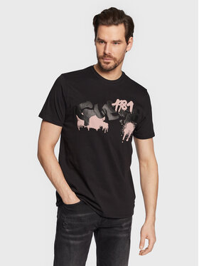 Guess Guess Tricou Graffiti Logo M3GI59 K9RM1 Negru Slim Fit