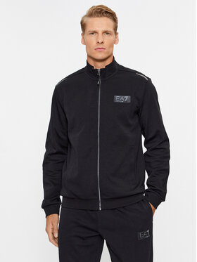 EA7 Emporio Armani EA7 Emporio Armani Džemperis ar kapuci 6RPM83 PJARZ 1200 Melns Regular Fit