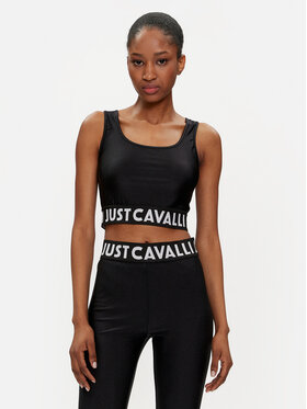 Just Cavalli Just Cavalli Felső 76PAM204 Fekete Slim Fit