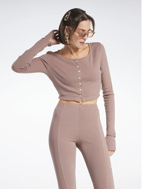 Reebok Reebok Bluza Reebok Classics Long-Sleeve Top HS0380 Rjava