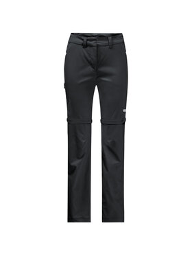 Jack Wolfskin Jack Wolfskin Pantaloni da tuta Overland Zip Away Pants W Nero Regular Fit