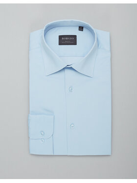 Borgio Borgio Koszula lumia Niebieski Slim Fit