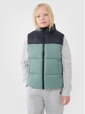 4F 4F Bezrękawnik 4FJWSS25TVJAM208-41S Zielony Regular Fit