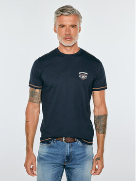 BIG STAR BIG STAR T-Shirt ELVINER Granatowy Basic Fit