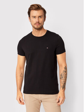 Tommy Hilfiger Tommy Hilfiger Футболка Core Stretch MW0MW27539 Чорний Slim Fit