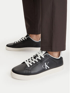 Calvin Klein Calvin Klein Сникърси 3 Cupsole Derby Pu Smo HM0HM02458 Черен