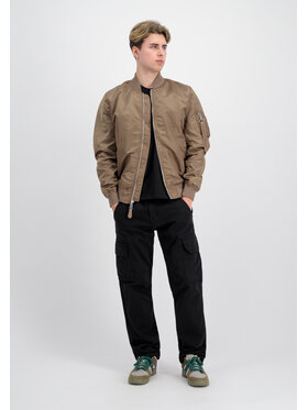 Alpha Industries Alpha Industries Kurtka bomber MA-1 VF Light Bomber Jacket Brązowy Slim Fit