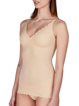 Skiny Skiny Tričko 084261 Béžová Slim Fit