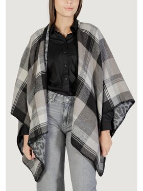 Pieces Pieces Mantella Pcjalina Poncho Reversable Bc Grigio Casual Fit
