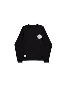 Alpha Industries Alpha Industries Bluza Japan Wave Warrior Sweatshirt Czarny Relaxed Fit