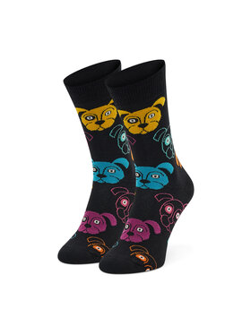 Happy Socks Happy Socks Unisex Magasszárú Zokni DOG01-9050 Fekete