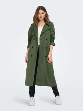 ONLY Trench Chloe 15242306 Zelena Regular Fit