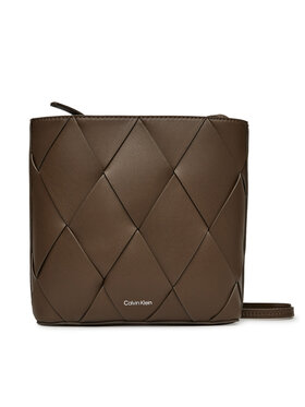 Calvin Klein Calvin Klein Torebka Ck Woven Square Crossbody K60K612991 Brązowy