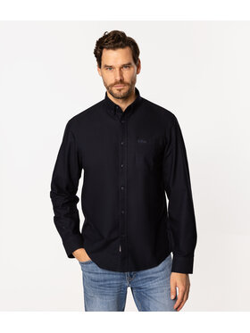 Lee Cooper Lee Cooper Koszula LARS OXFORD Granatowy Regular Fit