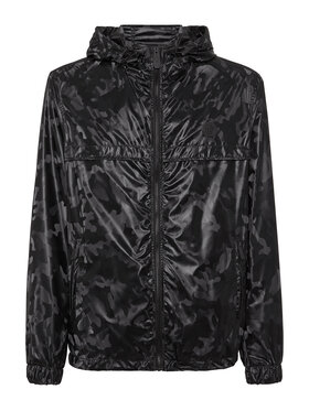 PHILIPP PLEIN PHILIPP PLEIN Wiatrówka 9789 Czarny Regular Fit