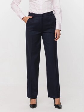 Willsoor Willsoor Spodnie materiałowe 67883 Granatowy Regular Fit