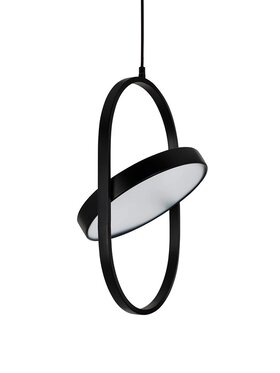 MIAhome MIAhome Lampa wisząca SPINNER 26 czarna Czarny