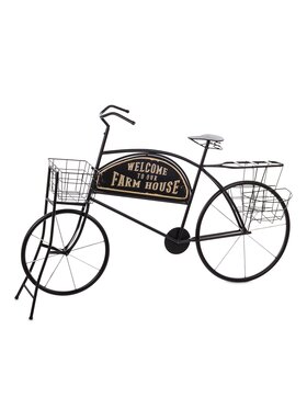 MIAhome MIAhome Kwietnik metalowy 87,5x130x38 cm BASIKAL Czarny
