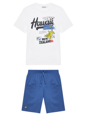 Original Marines Original Marines Set tricou și pantaloni scurți DFP4326YM Albastru Regular Fit