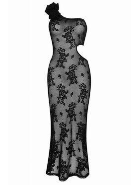 Magda Matyja Magda Matyja Sukienka dzianinowa Solange Dress Czarny Slim Fit