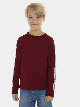 Tommy Hilfiger Tommy Hilfiger Bluzka KB0KB08321 D Czerwony Regular Fit