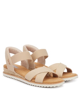 Skechers Skechers Σανδάλια BOBS Desert Kiss - Golden Lily 114418/NAT Μπεζ