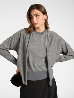 Elena Mirò Elena Mirò Sweter M516Z000657N023 Szary Regular Fit