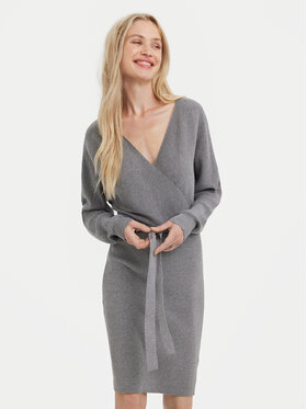 Vero Moda Vero Moda Úpletové šaty 10269251 Šedá Regular Fit