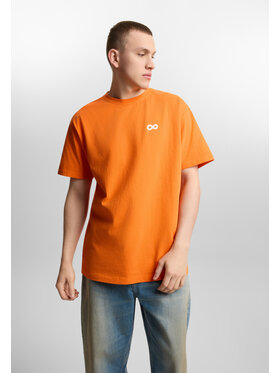 PROSTO. PROSTO. T-Shirt Infinity D Pomarańczowy Oversize