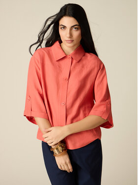 Oltre Oltre Giacca di transizione R009J100327N016 Arancione Baggy Fit