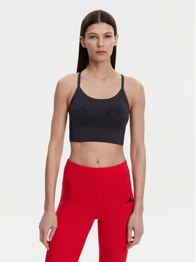 adidas by Stella McCartney adidas by Stella McCartney Biustonosz sportowy TrueStrength JJ1650 Szary Slim Fit