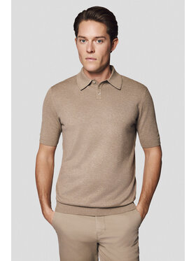 Lancerto Lancerto Polo Nils PO073125000051 Beżowy Regular Fit