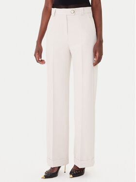 Maryley Maryley Текстилни панталони 25IB563/43LA Бежов Regular Fit