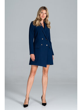 FIGL FIGL Sukienka M822 Granatowy Regular Fit