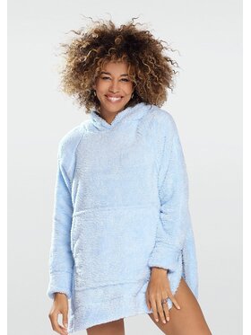 DKaren Lingerie DKaren Lingerie Bluza Ariela Błękitny Loose Fit