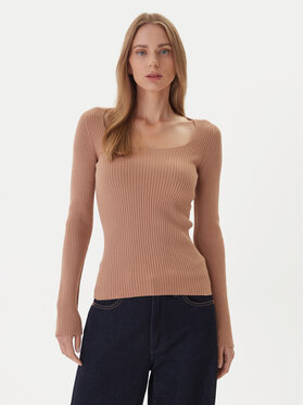 Kontatto Kontatto Pullover 3M0830C Beige Slim Fit