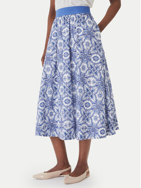 JOOP! JOOP! Midi sukňa Saki2 30102101 Modrá Regular Fit