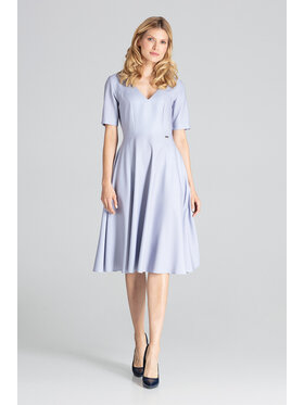 FIGL FIGL Sukienka M673 Szary Regular Fit