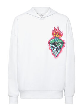 PHILIPP PLEIN PHILIPP PLEIN Mikina 1659 Biela Regular Fit