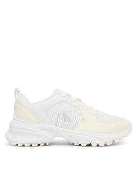 Calvin Klein Calvin Klein Αθλητικά Hike Runner Lace Up Su Mesh Wmn HW0HW03440 Λευκό