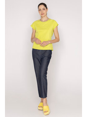 Deni Cler Milano Deni Cler Milano T-Shirt T-DC-T211-D2-10-41-1 Żółty Regular Fit