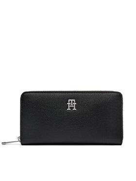 Tommy Hilfiger Tommy Hilfiger Große Damen Geldbörse Th Essential Sc Large Za AW0AW16093 Schwarz
