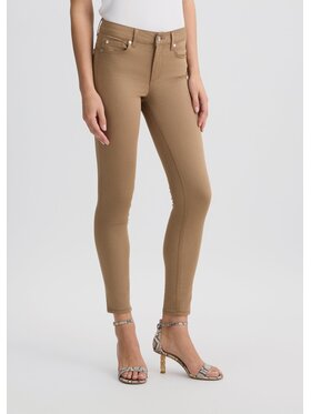 Liu Jo Liu Jo Spodnie materiałowe WA5439T714471320 Beżowy Slim Fit