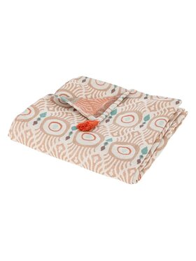 MIAhome MIAhome Narzuta na łóżko żakardowa, multikolorowa Ikat 130x170 cm Kolorowy