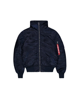 Alpha Industries Alpha Industries Kurtka bomber MA-1 Hooded Bomber Jacket Błękitny Slim Fit