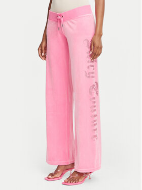 Juicy Couture Juicy Couture Sportinės kelnės Old Gothic JCWBJ226334 Rožinė Regular Fit